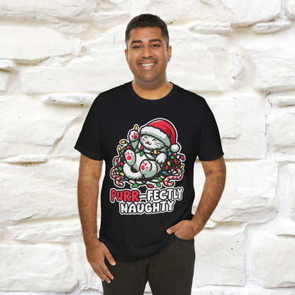 “Purr-Fectly Naughty” | Cat T-Shirt | Nunu&Miao Studio