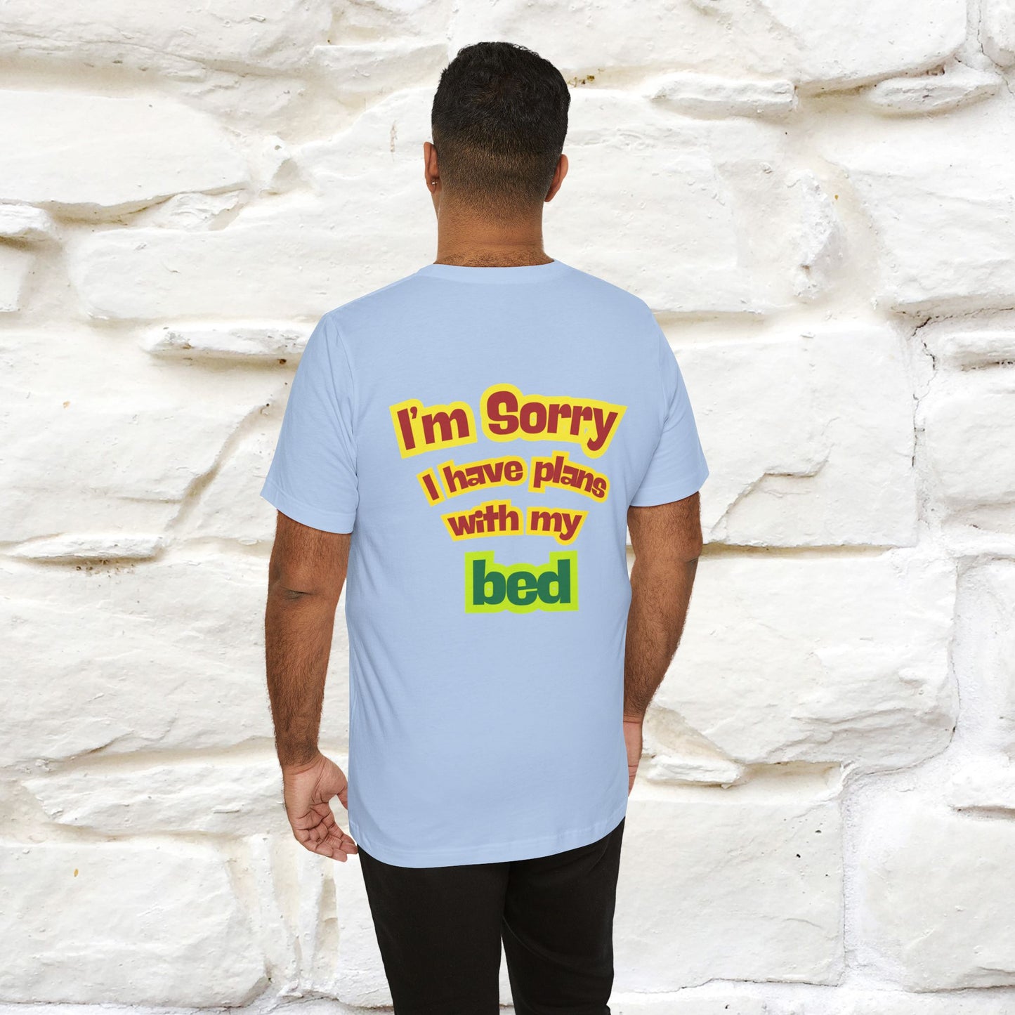 "I Am Sorry I Have Plans With My Bed" |  Cat T-Shirt | Front & Back Design | Nunu&Miao Studio - Nunu&Miao Studio