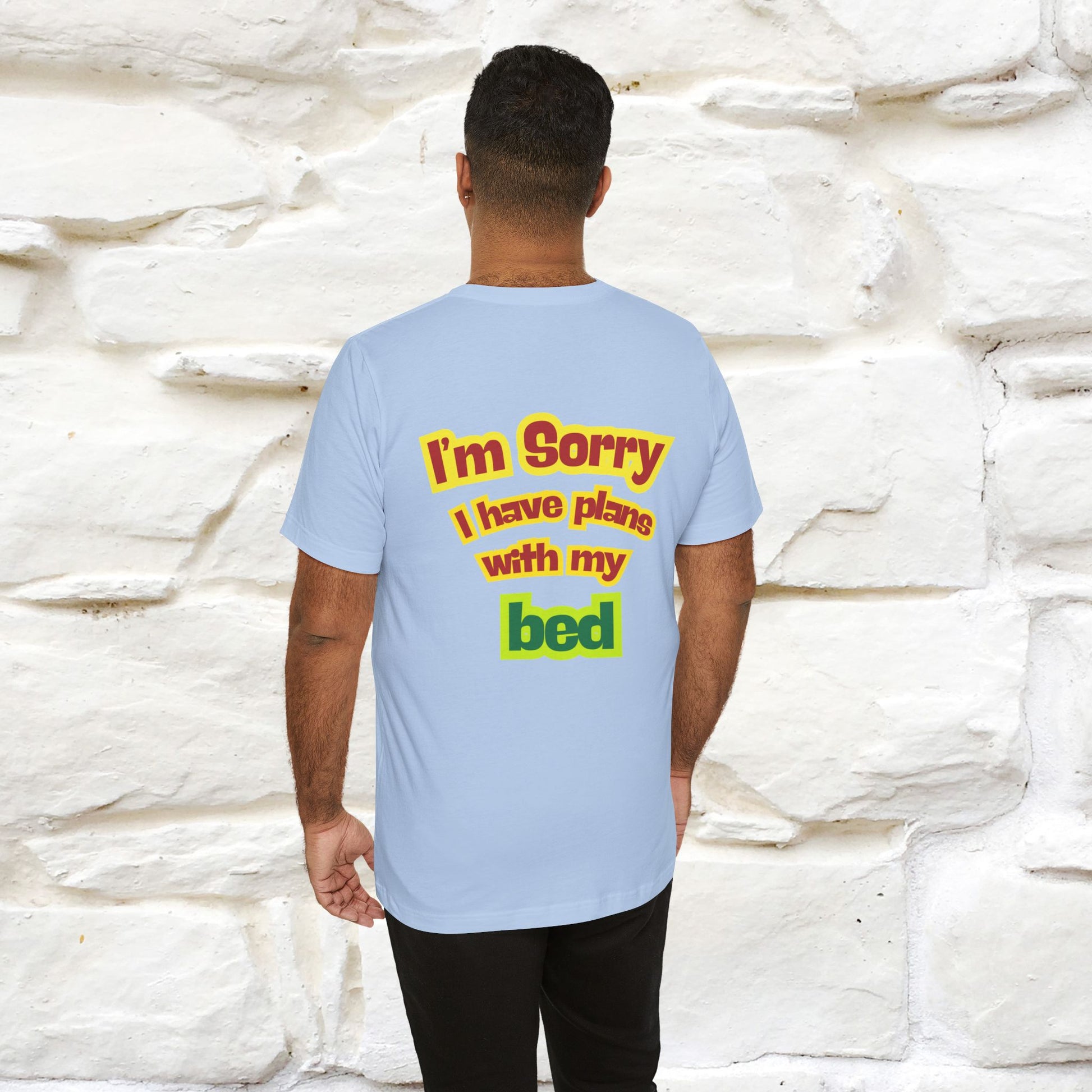 "I Am Sorry I Have Plans With My Bed" |  Cat T-Shirt | Front & Back Design | Nunu&Miao Studio - Nunu&Miao Studio