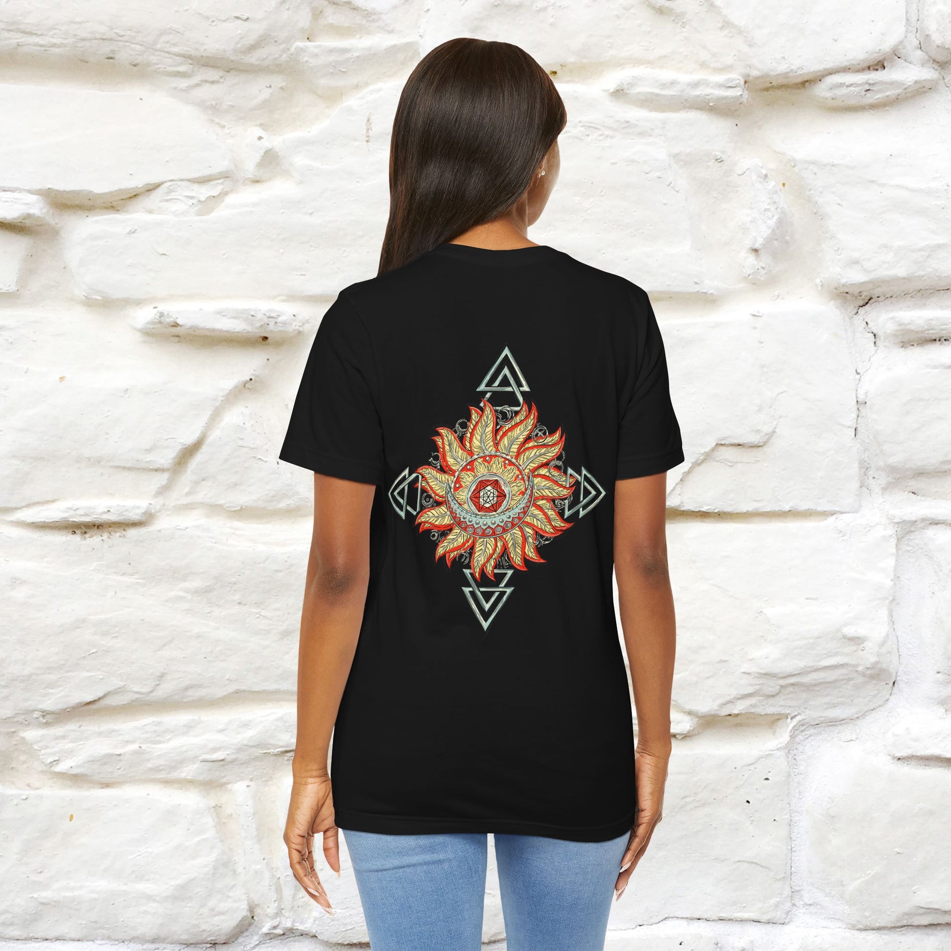 "The Third Eye'' Cat T-Shirt Front and Back Design | Nunu&Miao Studio - Nunu&Miao Studio