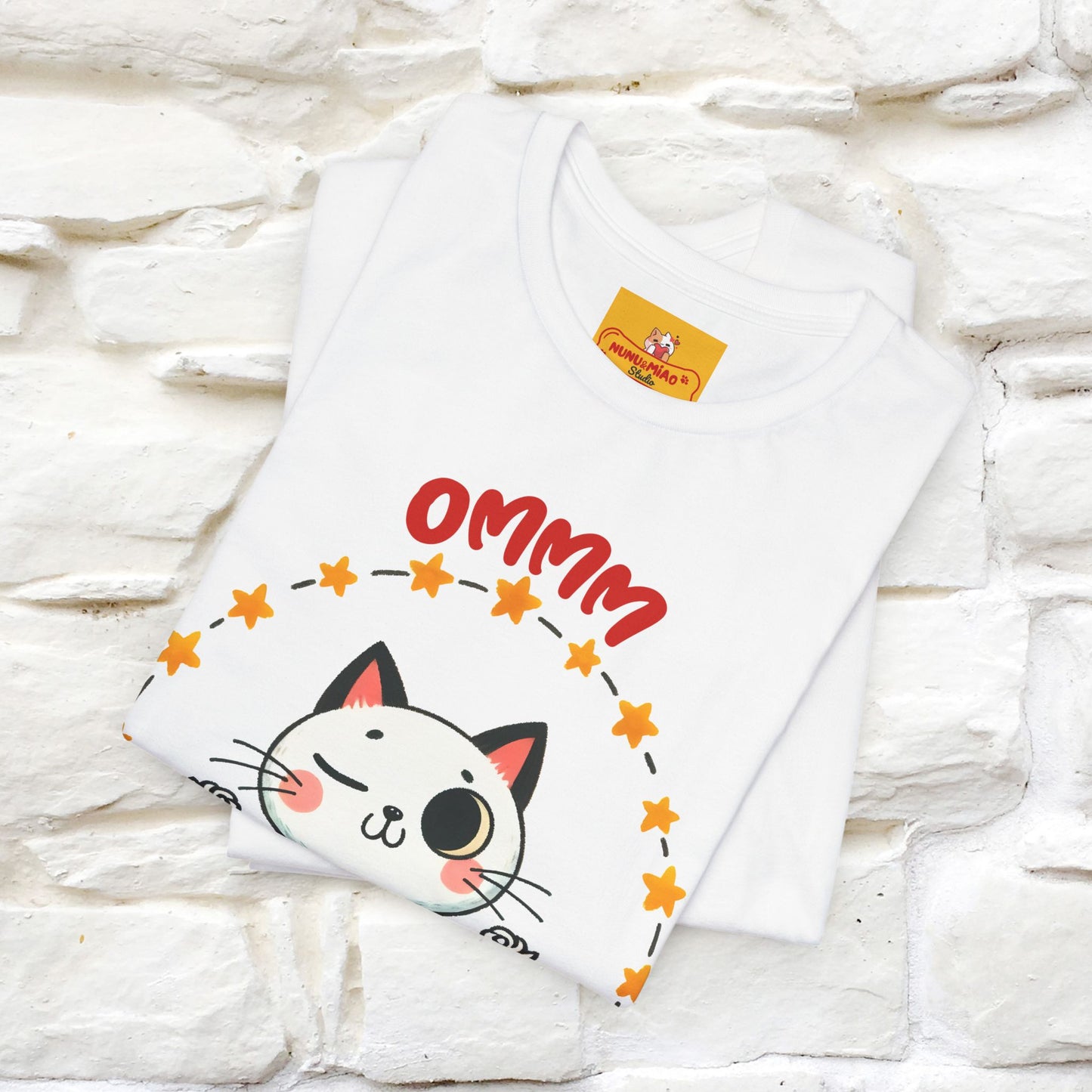 ''Ommm, Keep Calm'' Cat T-Shirt | Nunu&Miao Studio - Nunu&Miao Studio