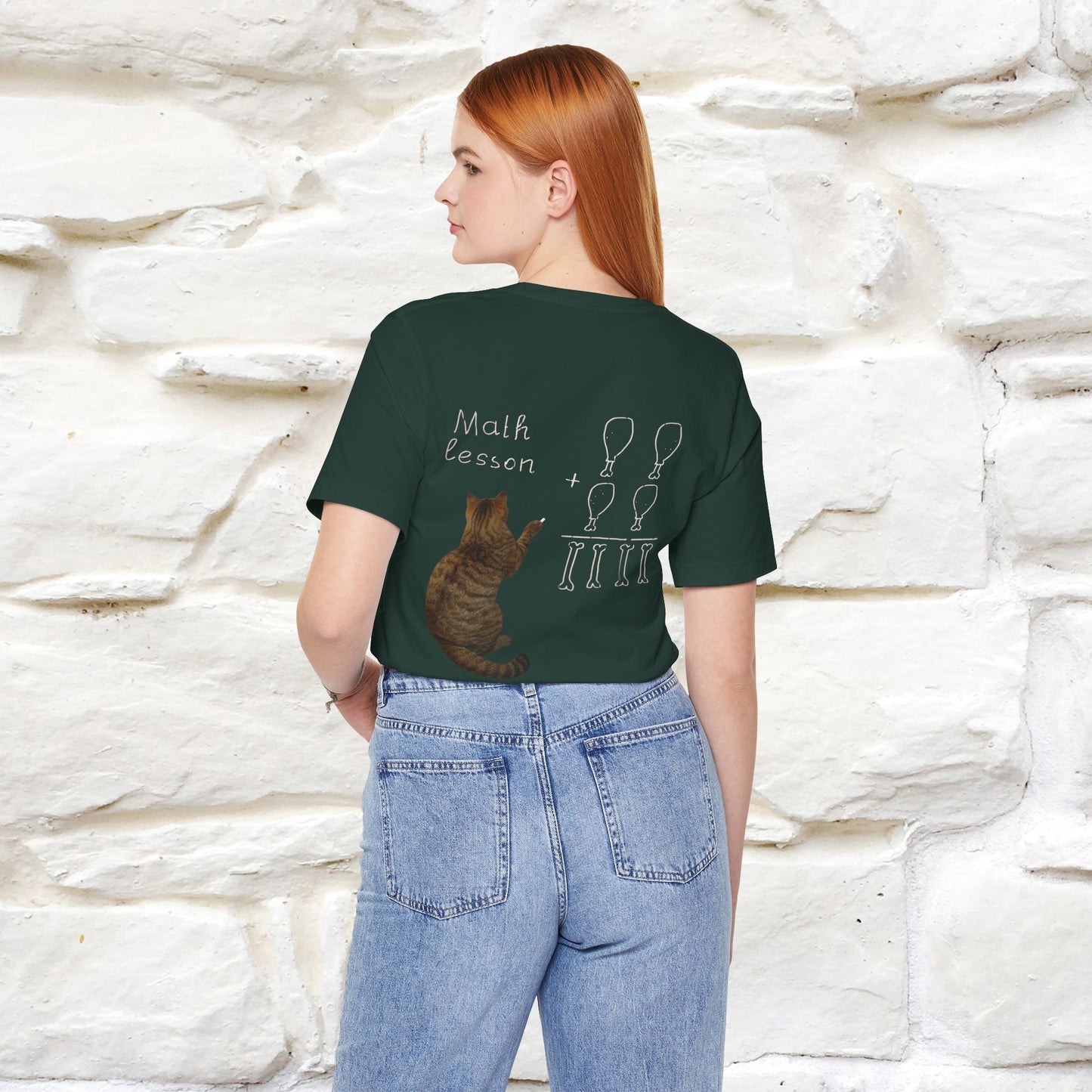 “Math teachers have too many functions.”|  Cat T-Shirt | Front & Back Design | Nunu&Miao Studio