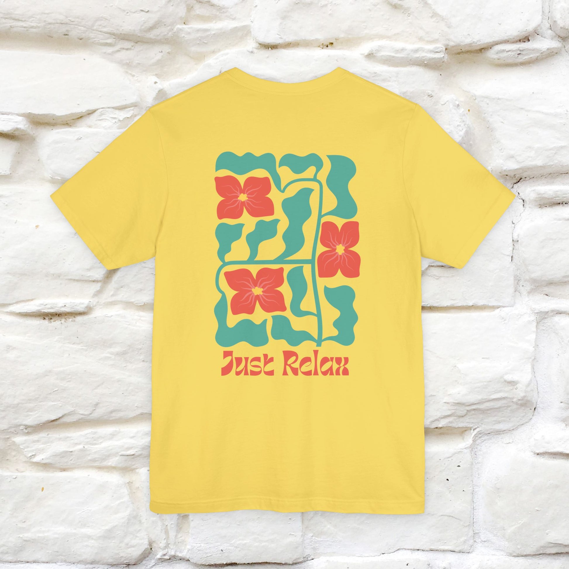 "Just Relax'' Cat T-Shirt Front and Back Design | Nunu&Miao Studio - Nunu&Miao Studio