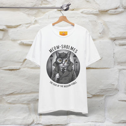 ''Meow-Sholmes: The Case of the Missing Kibble'' | Detective Cat Tee | Nunu&Miao Studio - Nunu&Miao Studio