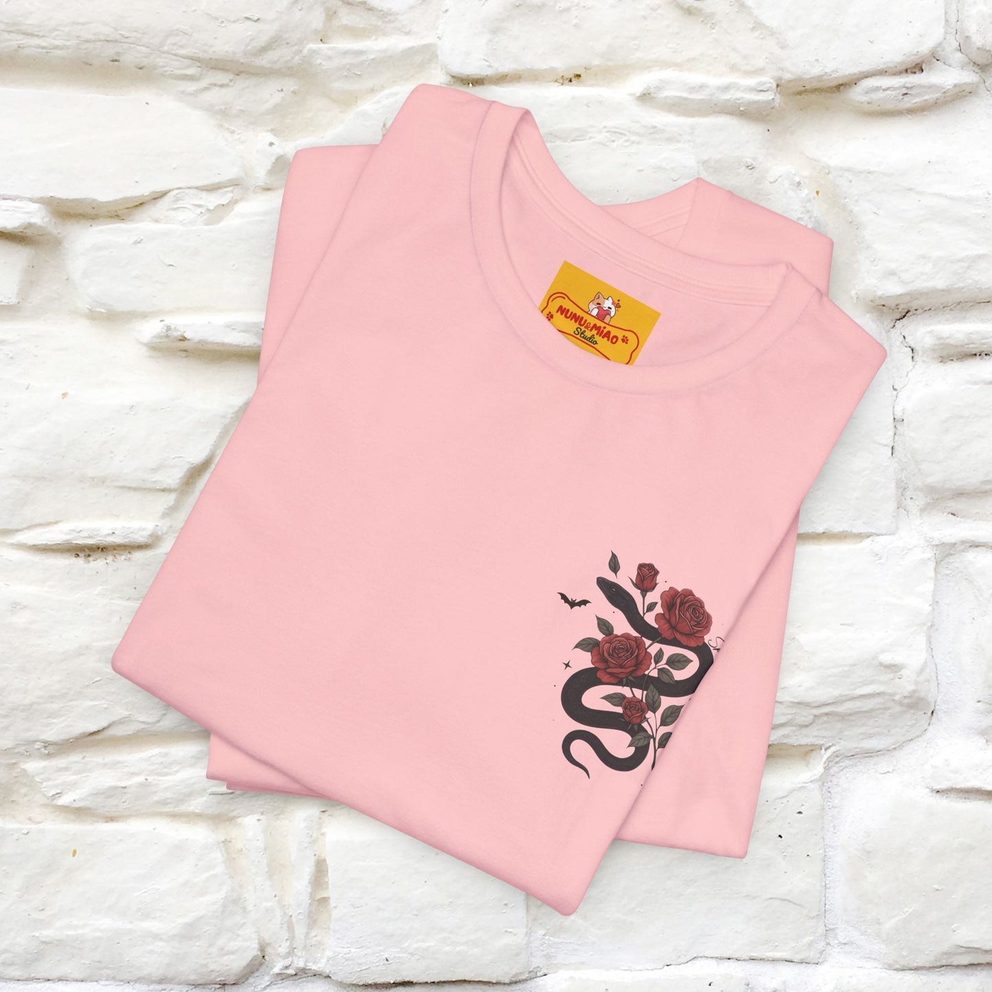"The Rose and The Snake " Halloween T-shirt |Nunu&Miao Studio - Nunu&Miao Studio
