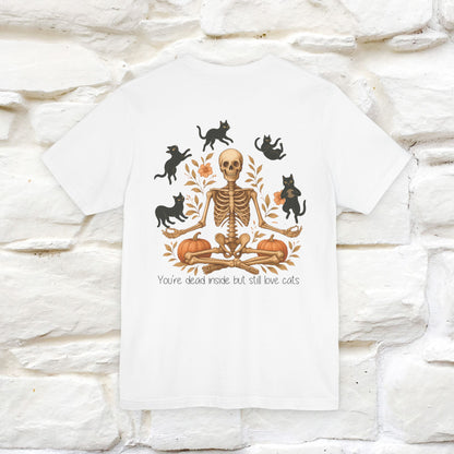 "You're Dead Inside But Still Love Cats " Halloween Cat T-shirt |Nunu&Miao Studio - Nunu&Miao Studio