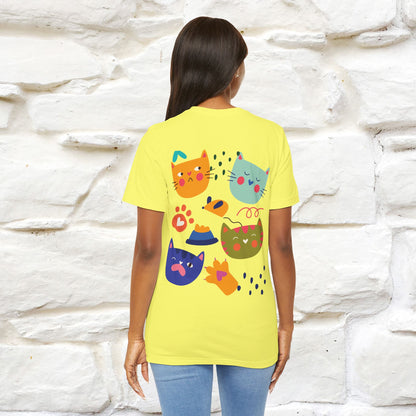 ''The Power Of Meow'' Cat T-Shirt Front and Back Design | Nunu&Miao Studio - Nunu&Miao Studio