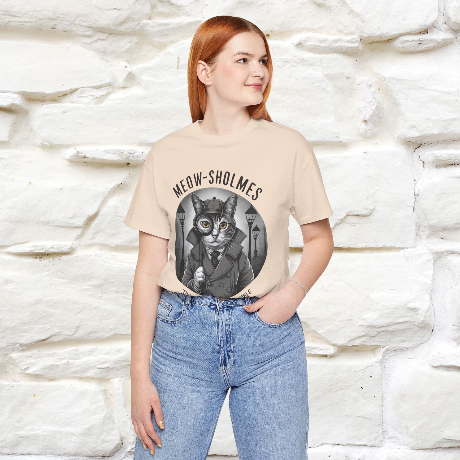 ''Meow-Sholmes: The Case of the Missing Kibble'' | Detective Cat Tee | Nunu&Miao Studio - Nunu&Miao Studio