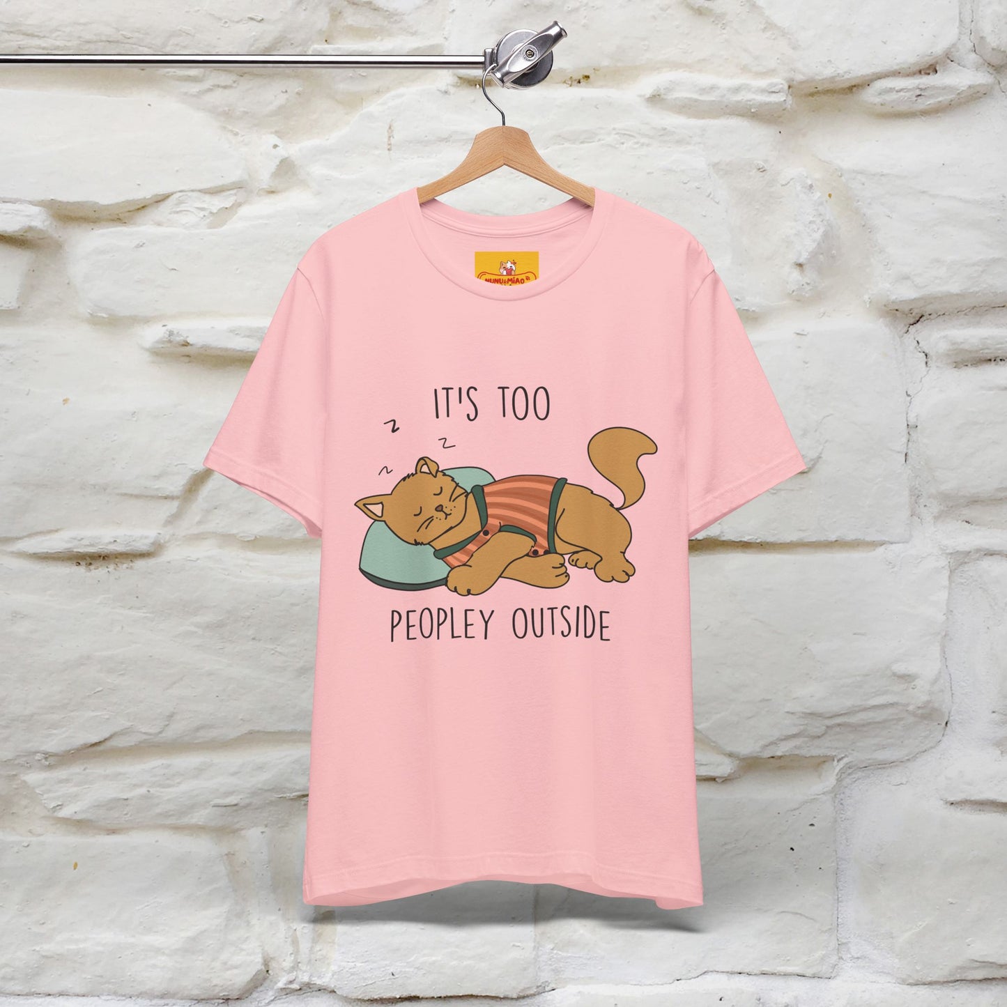 ''It’s Too Peopley Outside'' | Funny Cat T-Shirt | Nunu&Miao Studio - Nunu&Miao Studio