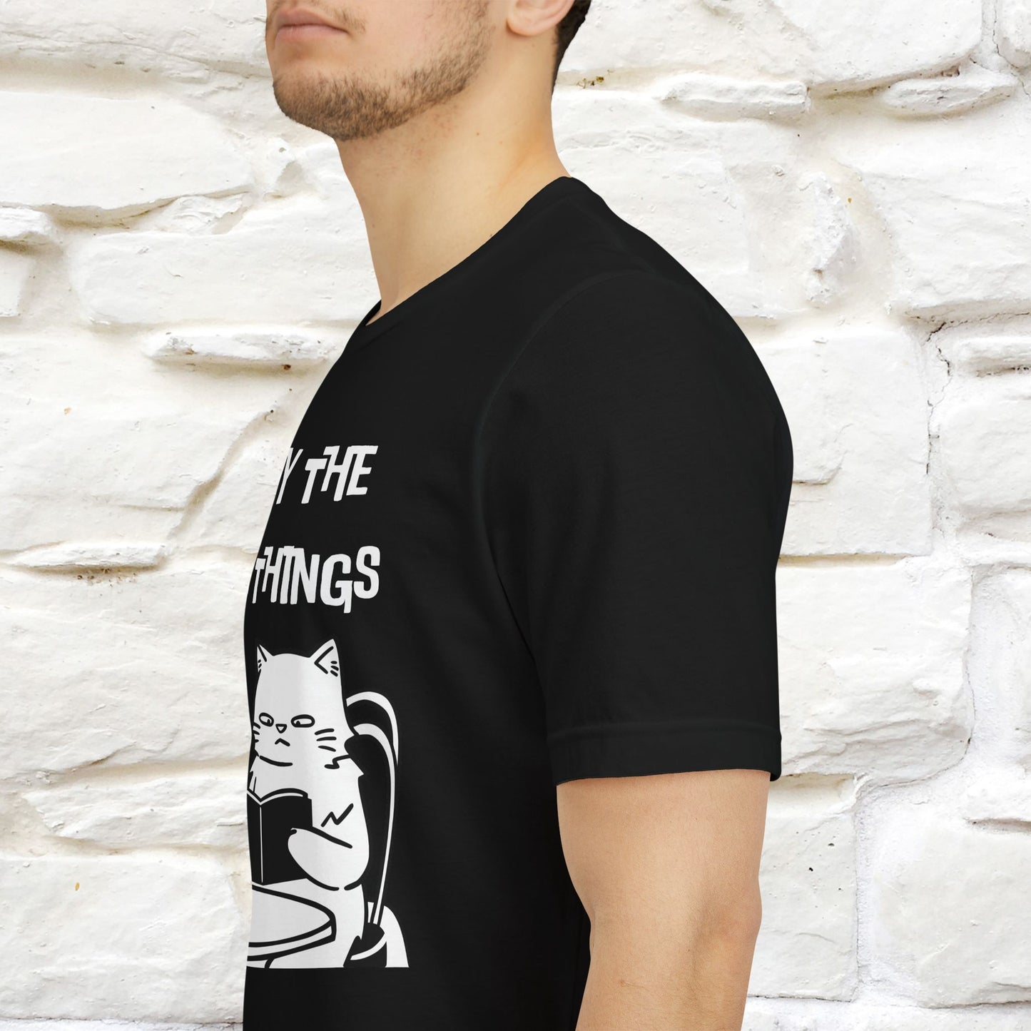 "Enjoy The Little Things." Cat T-Shirt | Nunu&Miao Studio