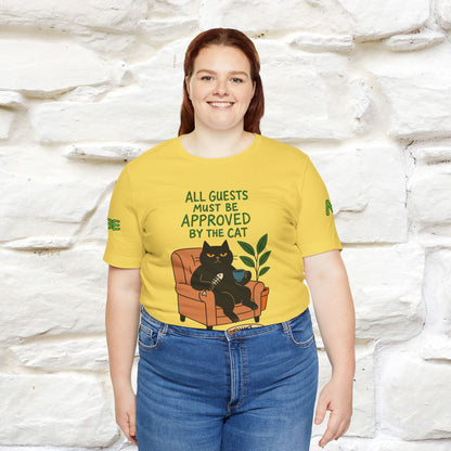 "All Guest Must Be Approved By The Cat - NO,MAYBE" Cat T-shirt |Nunu&Miao Studio - Nunu&Miao Studio