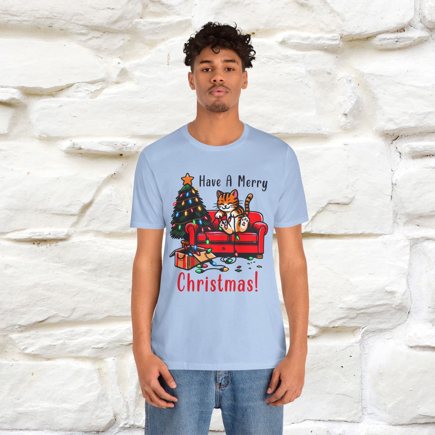 "Have A Merry..." |Funny Cat  T-Shirt | Nunu&Miao Studio