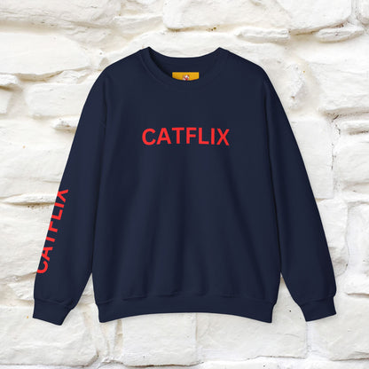 "Catflix'' |Cat Sweatshirt | Nunu&Miao Studio