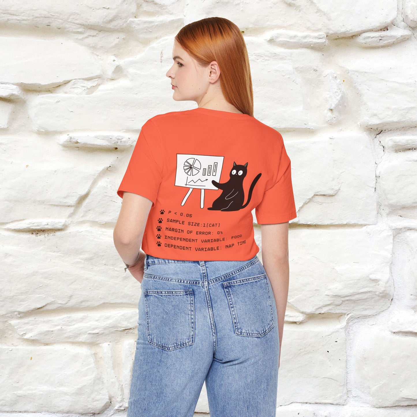 “Trust me, I’m statistically significant.”|  Cat T-Shirt | Front & Back Design | Nunu&Miao Studio