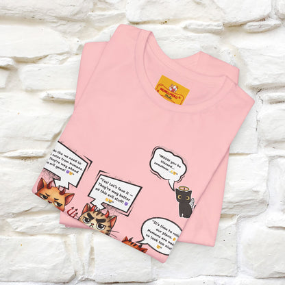 "Humans Are Way Ahead In The Evil Game! 😈😼" Cat  T-shirt |Nunu&Miao Studio - Nunu&Miao Studio