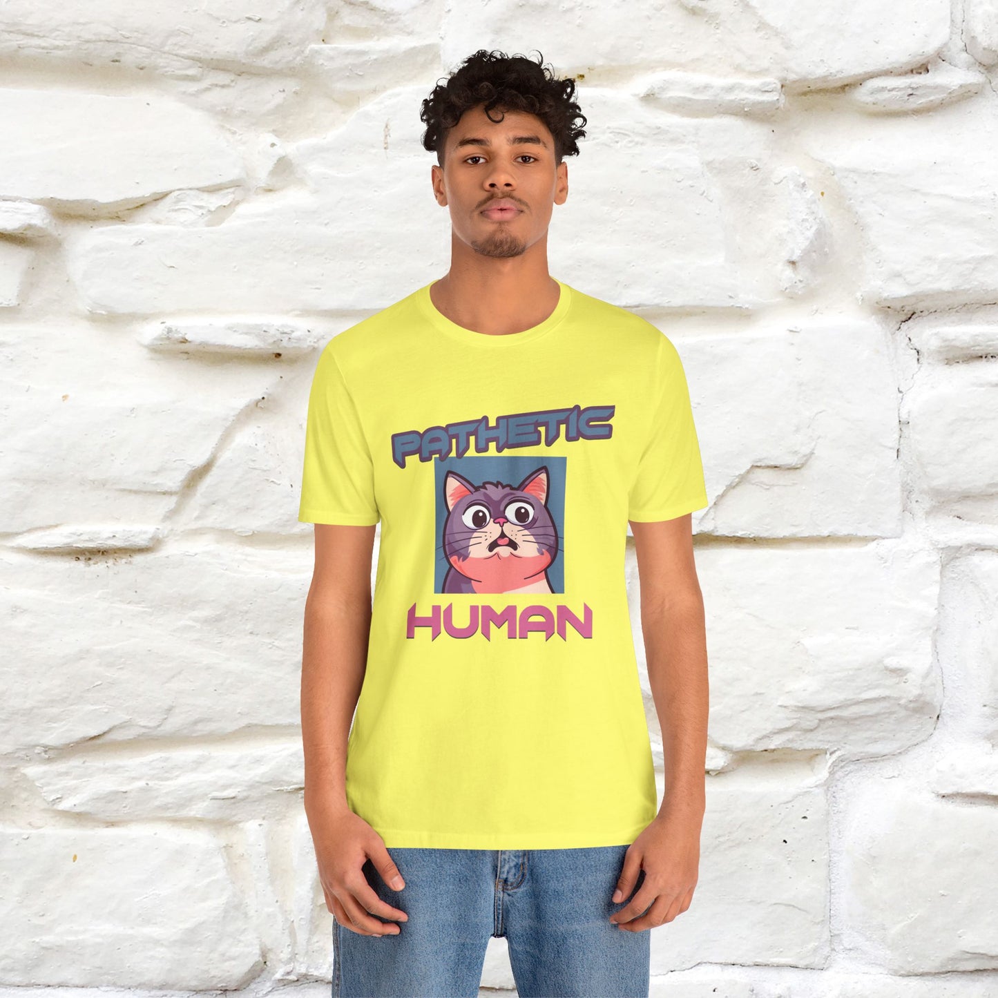 ''Pathetic Human'' | Funny Cat T-Shirt | Nunu&Miao Studio - Nunu&Miao Studio