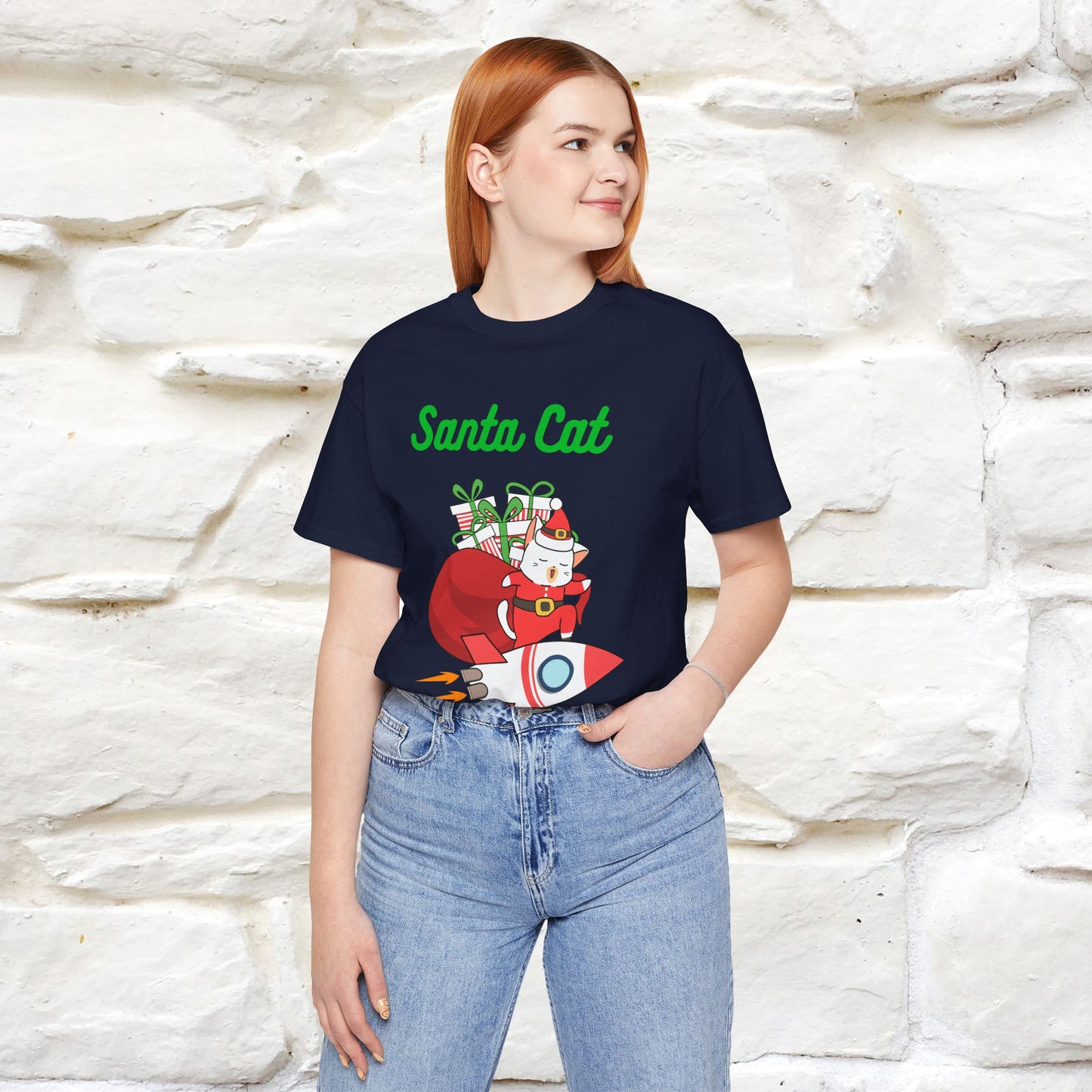 "Funny Santa Cat..." | Cat T-Shirt | Nunu&Miao Studio