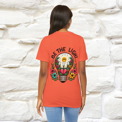 ''Be The Light" Cat T-Shirt| Front & Back Design | Nunu&Miao Studio - Nunu&Miao Studio