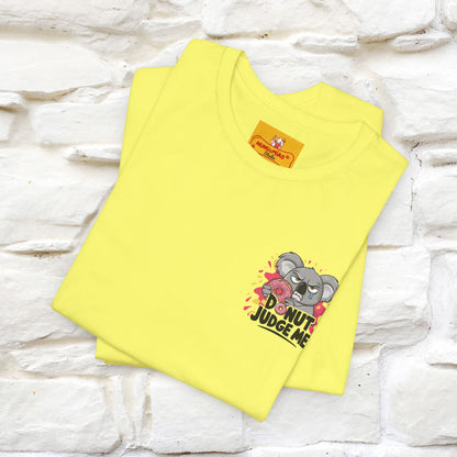 "Donut Judge Me " |Funny  T-Shirt | Front & Back Design | Nunu&Miao Studio - Nunu&Miao Studio