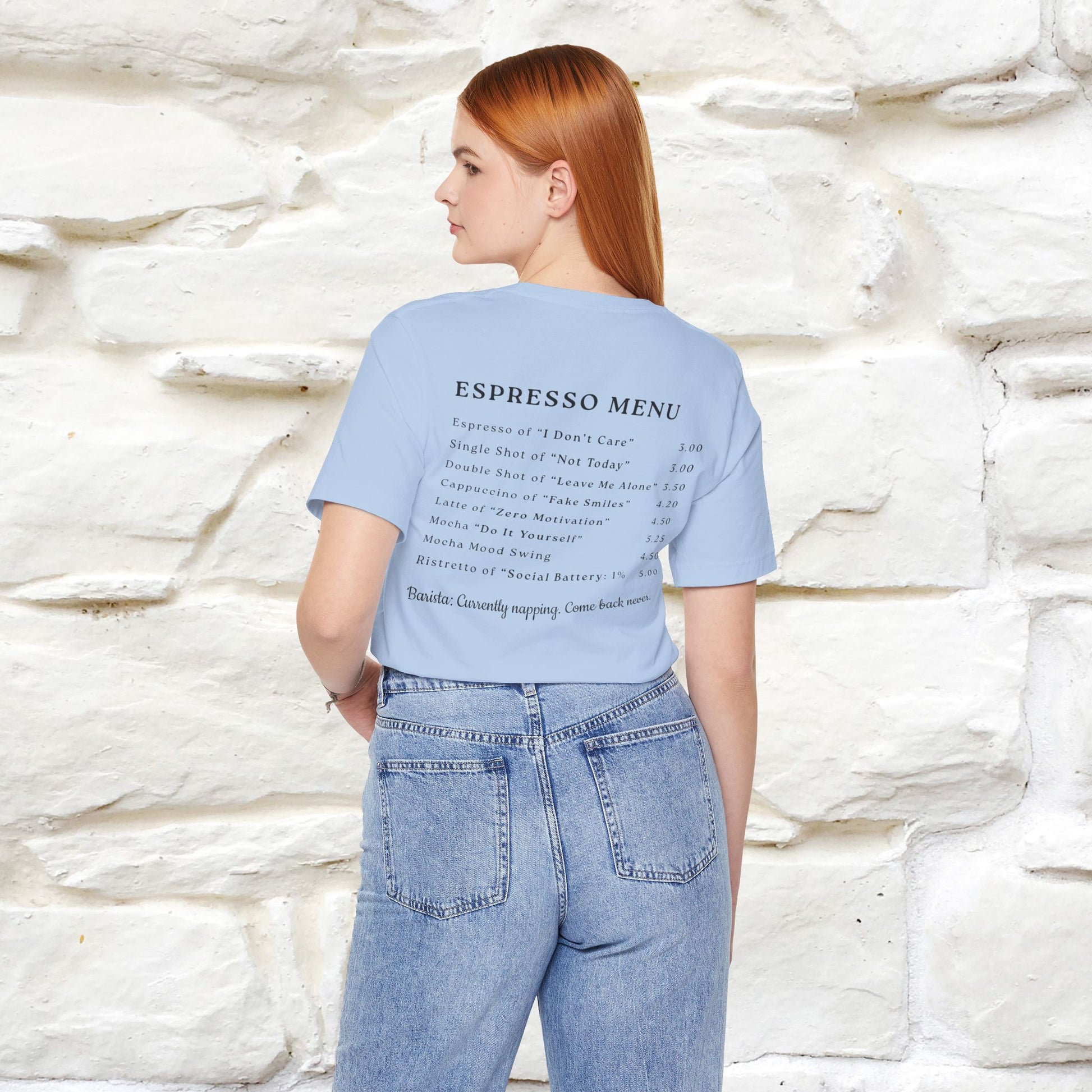 "More Espresso Less Depresso" |Cat T-Shirt | Nunu&Miao Studio - Nunu&Miao Studio