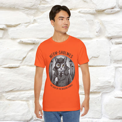''Meow-Sholmes: The Case of the Missing Kibble'' | Detective Cat Tee | Nunu&Miao Studio - Nunu&Miao Studio