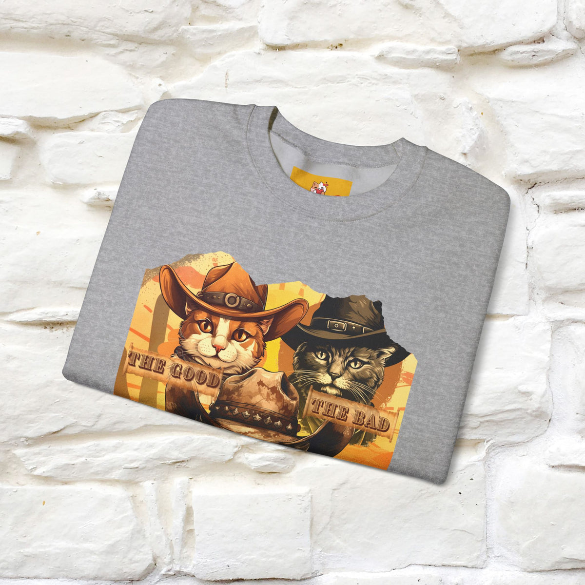 ''The Good, the Bad, and the Meow'' |Cat Sweatshirt | Nunu&Miao Studio
