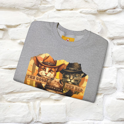 ''The Good, the Bad, and the Meow'' |Cat Sweatshirt | Nunu&Miao Studio
