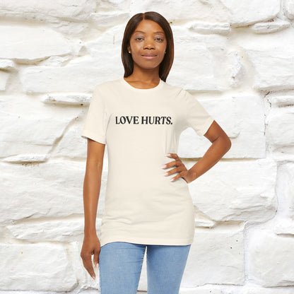 “Love Hurts"  Funny Cat T-Shirt | Front & Back Design | Nunu&Miao Studio