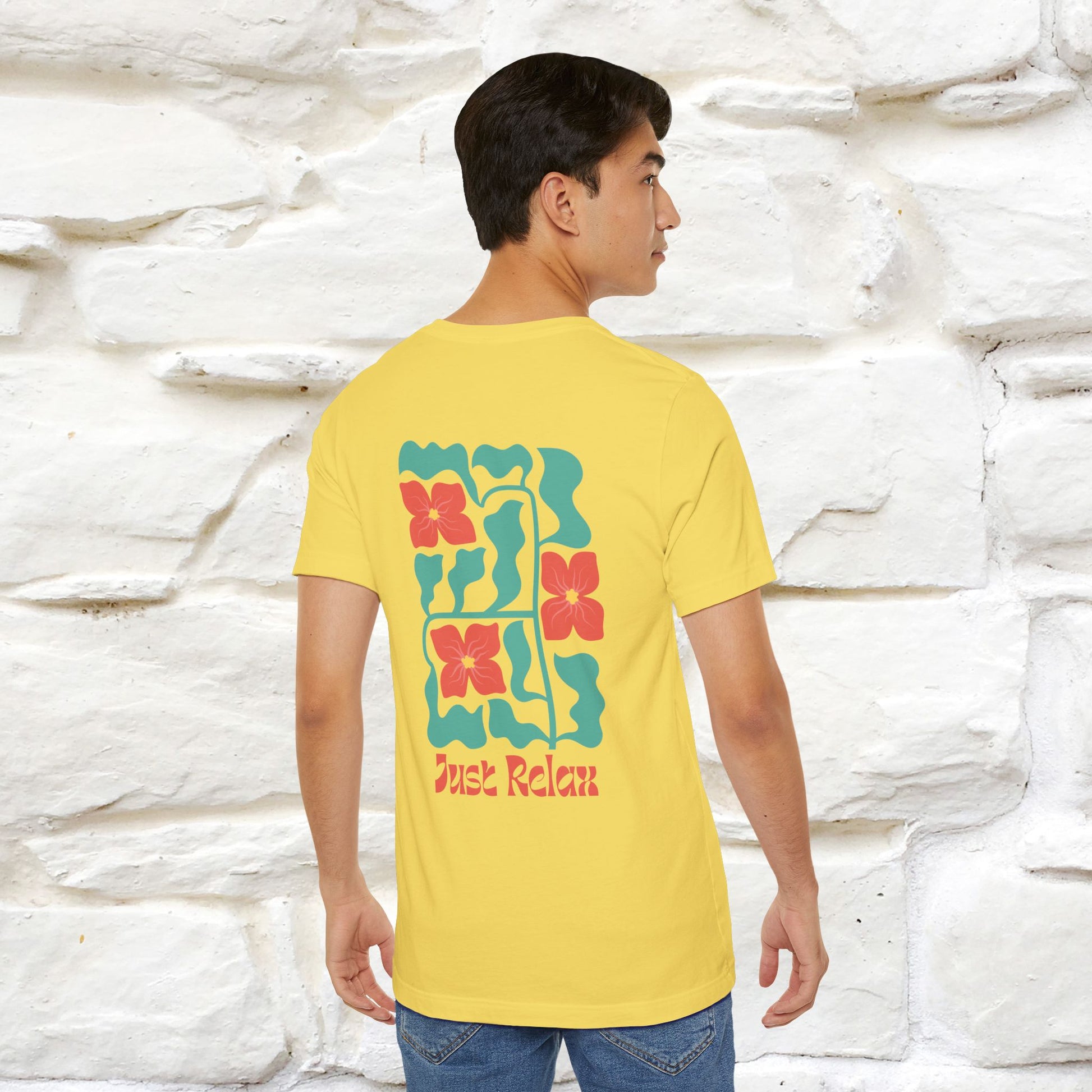 "Just Relax'' Cat T-Shirt Front and Back Design | Nunu&Miao Studio - Nunu&Miao Studio