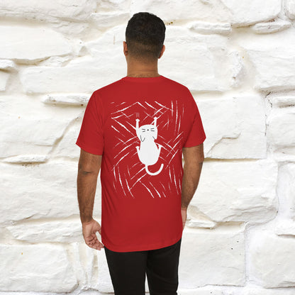 “Love Hurts"  Funny Cat T-Shirt | Front & Back Design | Nunu&Miao Studio