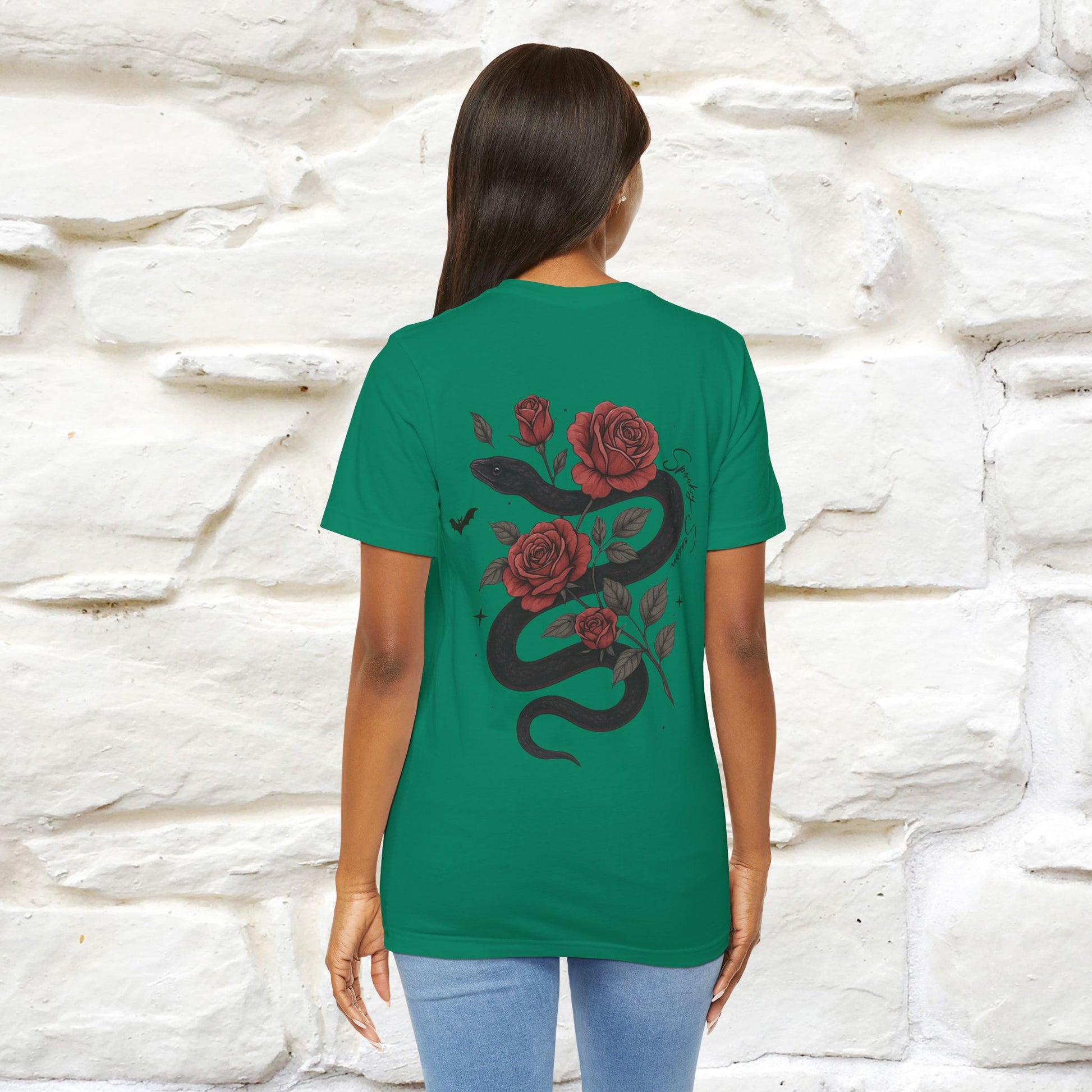 "The Rose and The Snake " Halloween T-shirt |Nunu&Miao Studio - Nunu&Miao Studio