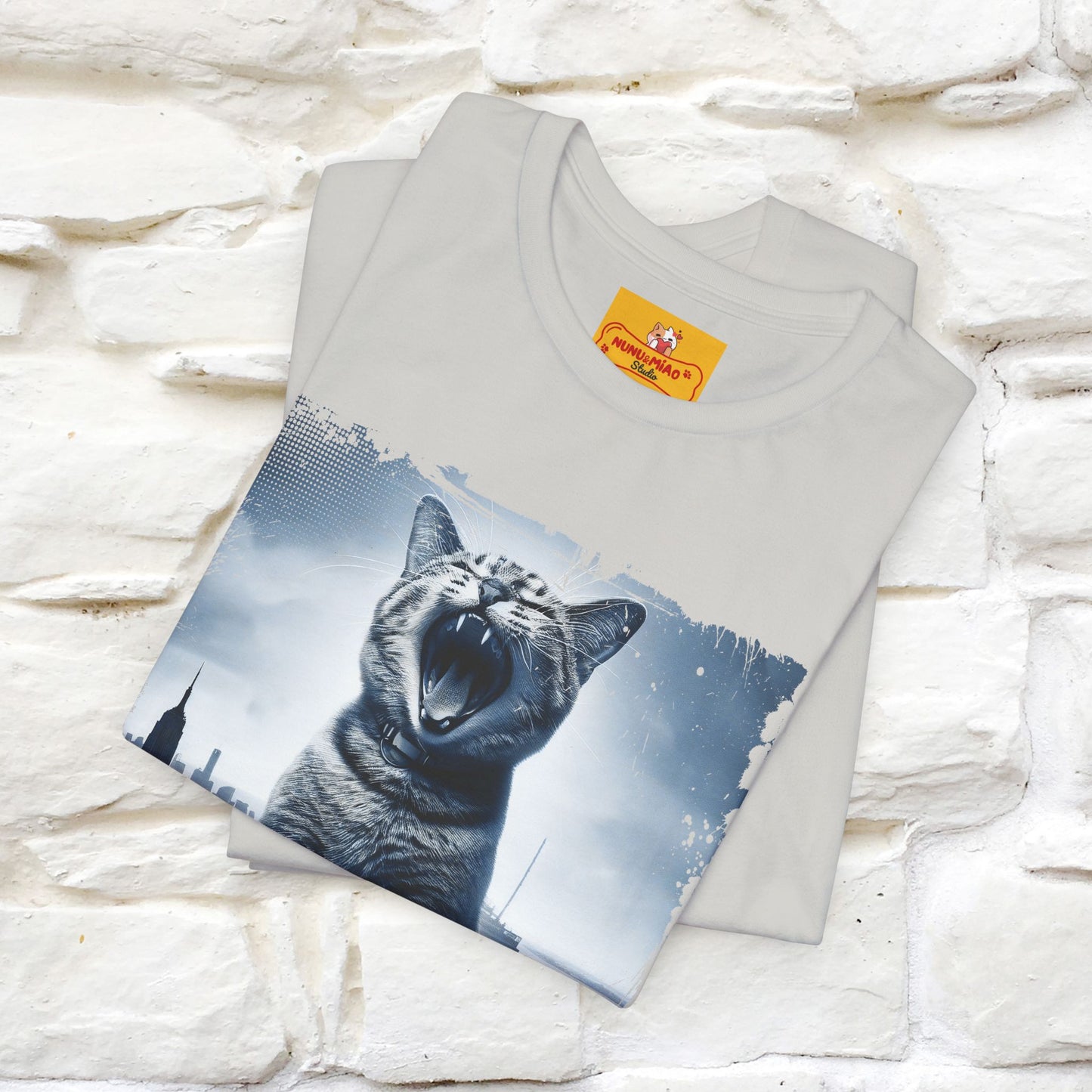 Catzilla T-Shirt | Fun Monster Cat Tee for Men & Women | 100% Cotton - Nunu&Miao Studio