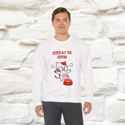 ''Where's My Food'' | Cute Cat Sweatshirt | Nunu&Miao Studio