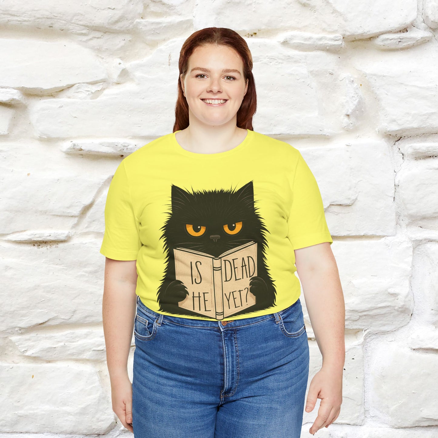 "Is He Dead Yet" |Cat T-Shirt | Nunu&Miao Studio - Nunu&Miao Studio