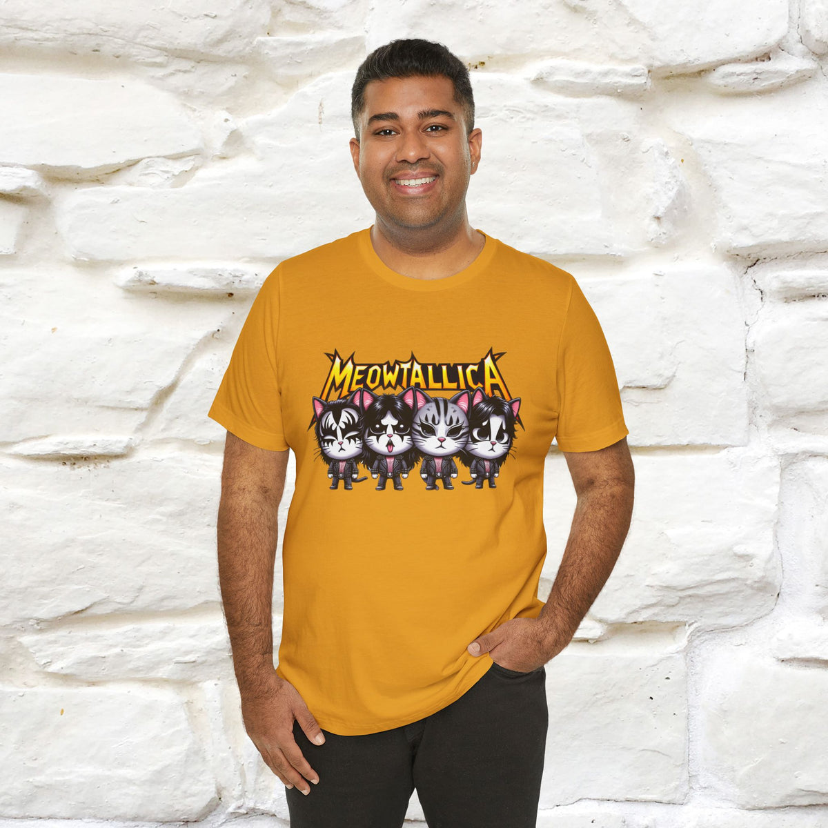 Meowtallica T-Shirt | Rock-Inspired Cat Tee| Nunu&Miao Studio