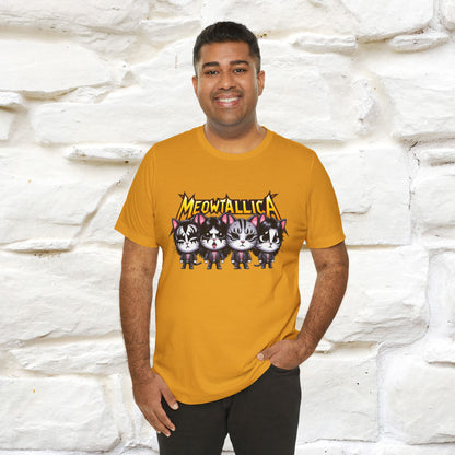 Meowtallica T-Shirt | Rock-Inspired Cat Tee| Nunu&Miao Studio