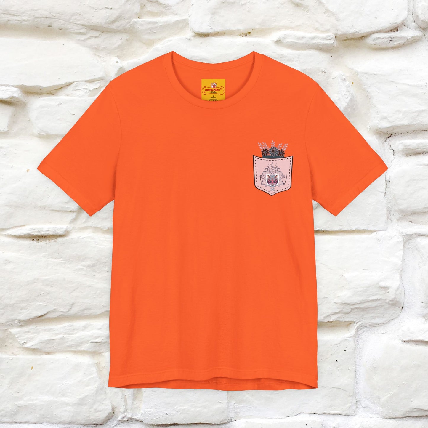 ''Air Fire Cat'' | Cat T-Shirt Front and Back Design | Nunu&Miao Studio - Nunu&Miao Studio