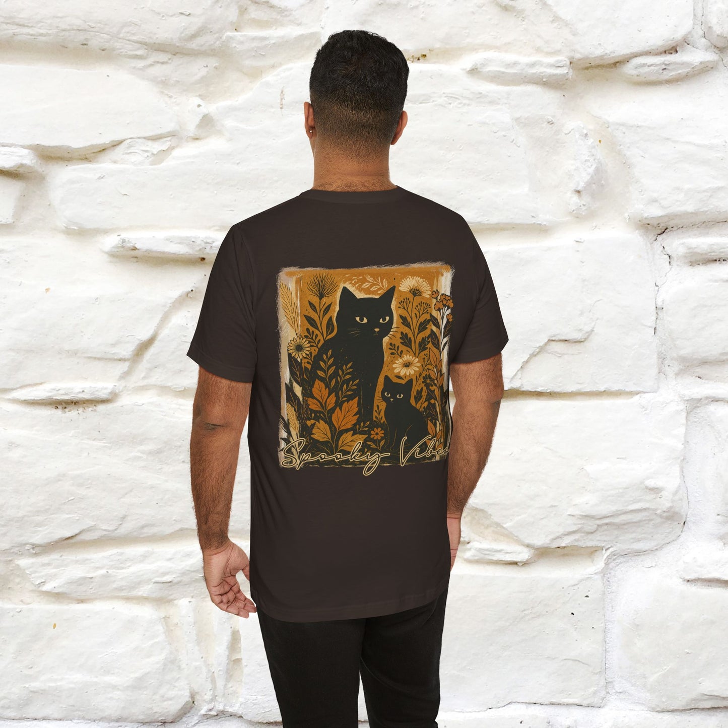 "Spooky Vibes" Cat T-shirt |Nunu&Miao Studio - Nunu&Miao Studio