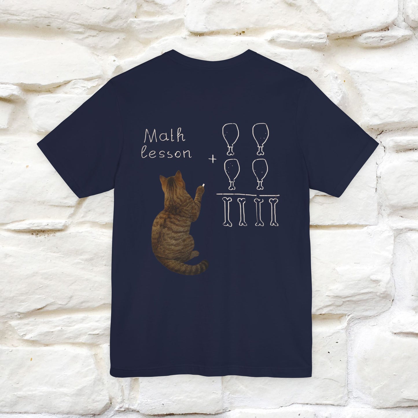 “Math teachers have too many functions.”|  Cat T-Shirt | Front & Back Design | Nunu&Miao Studio