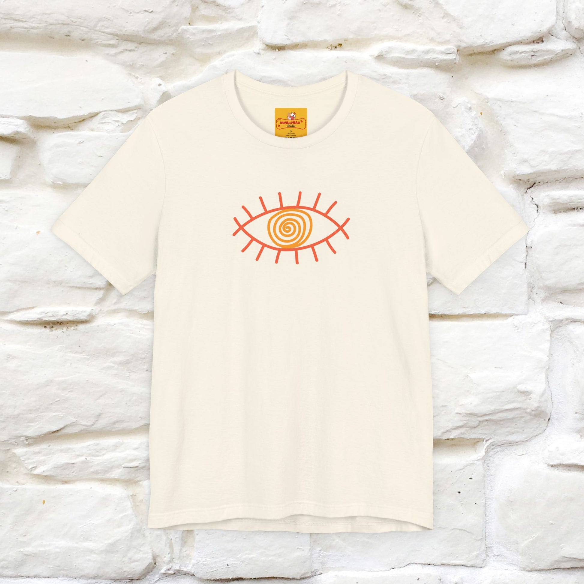 "The Hypnotic Meow'' Cat T-Shirt Front and Back Design | Nunu&Miao Studio - Nunu&Miao Studio