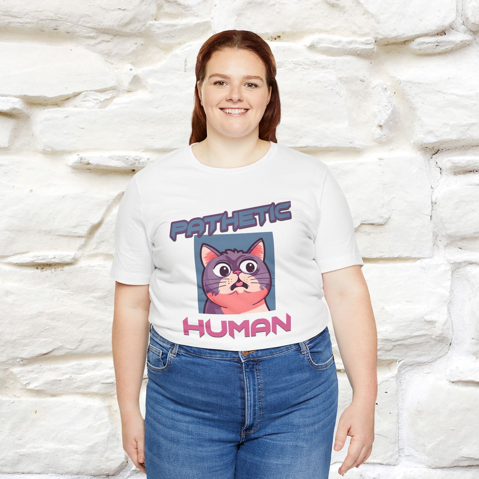 ''Pathetic Human'' | Funny Cat T-Shirt | Nunu&Miao Studio - Nunu&Miao Studio