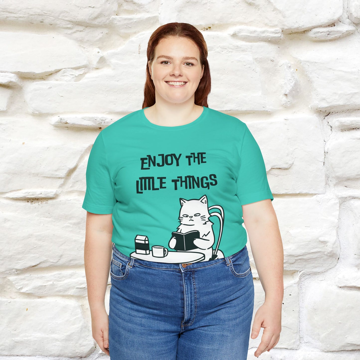 "Enjoy The Little Things." Cat T-Shirt | Nunu&Miao Studio