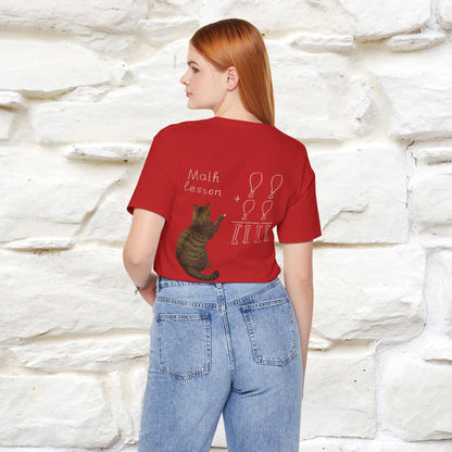 “Math teachers have too many functions.”|  Cat T-Shirt | Front & Back Design | Nunu&Miao Studio
