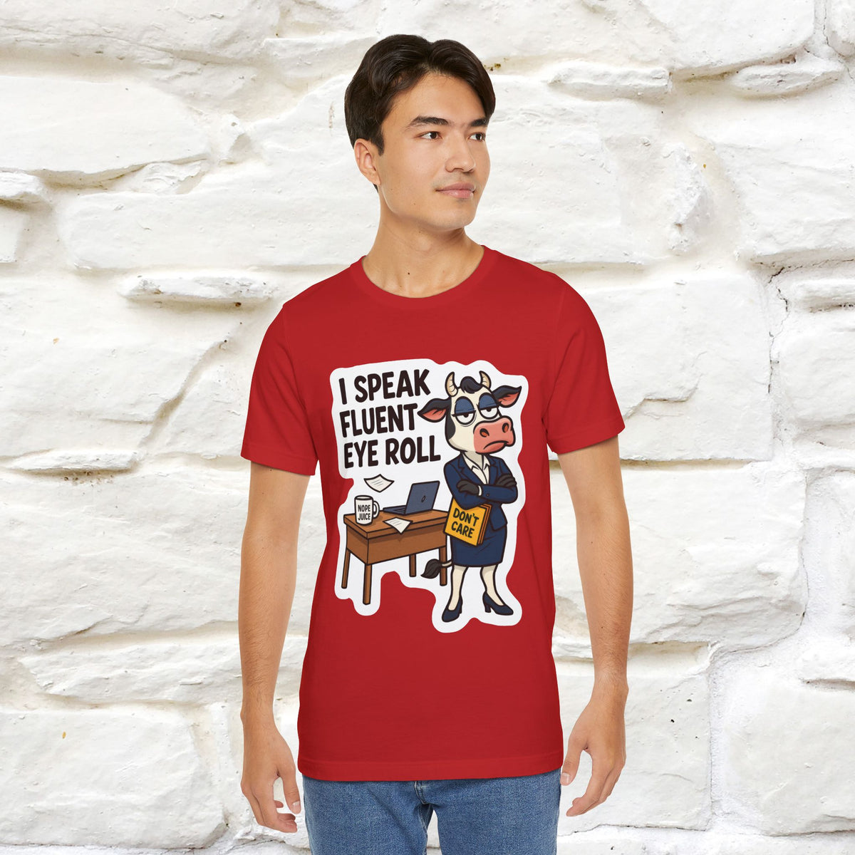 ''I Speak Fluent Eye Roll ''|  Sarcastic Cat T-Shirt | Nunu&Miao Studio