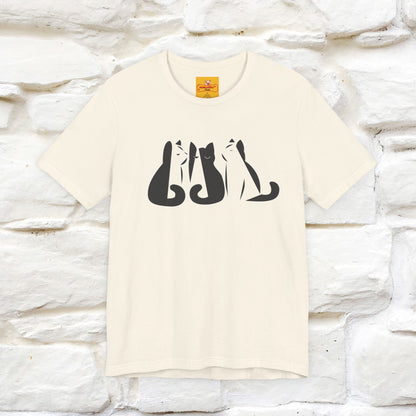 "Black And White'' Cat T-Shirt Front and Back Design | Nunu&Miao Studio - Nunu&Miao Studio
