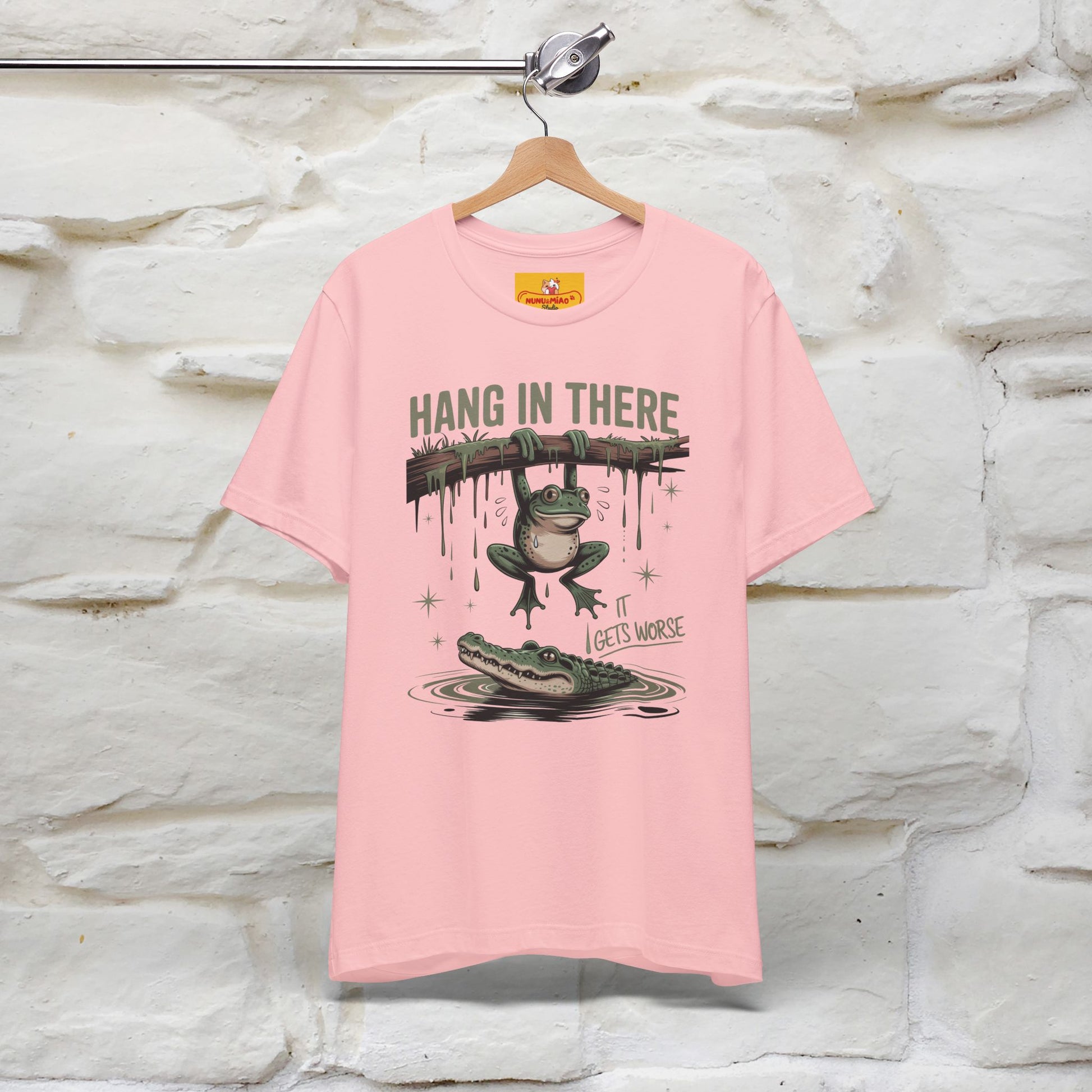 "Hang In There" Funny T-shirt |Nunu&Miao Studio - Nunu&Miao Studio