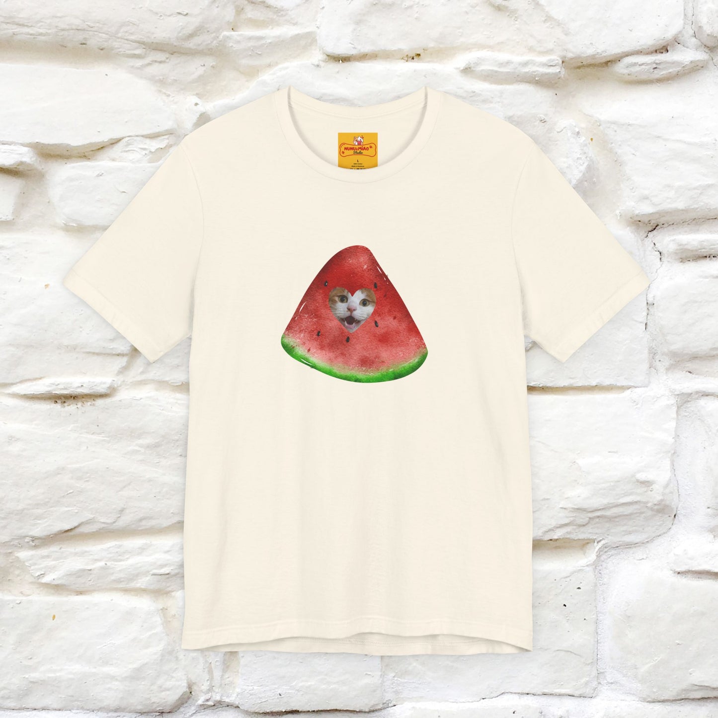 "Free Palestine" Cat T-shirt | Front & Back Design |Nunu&Miao Studio - Nunu&Miao Studio