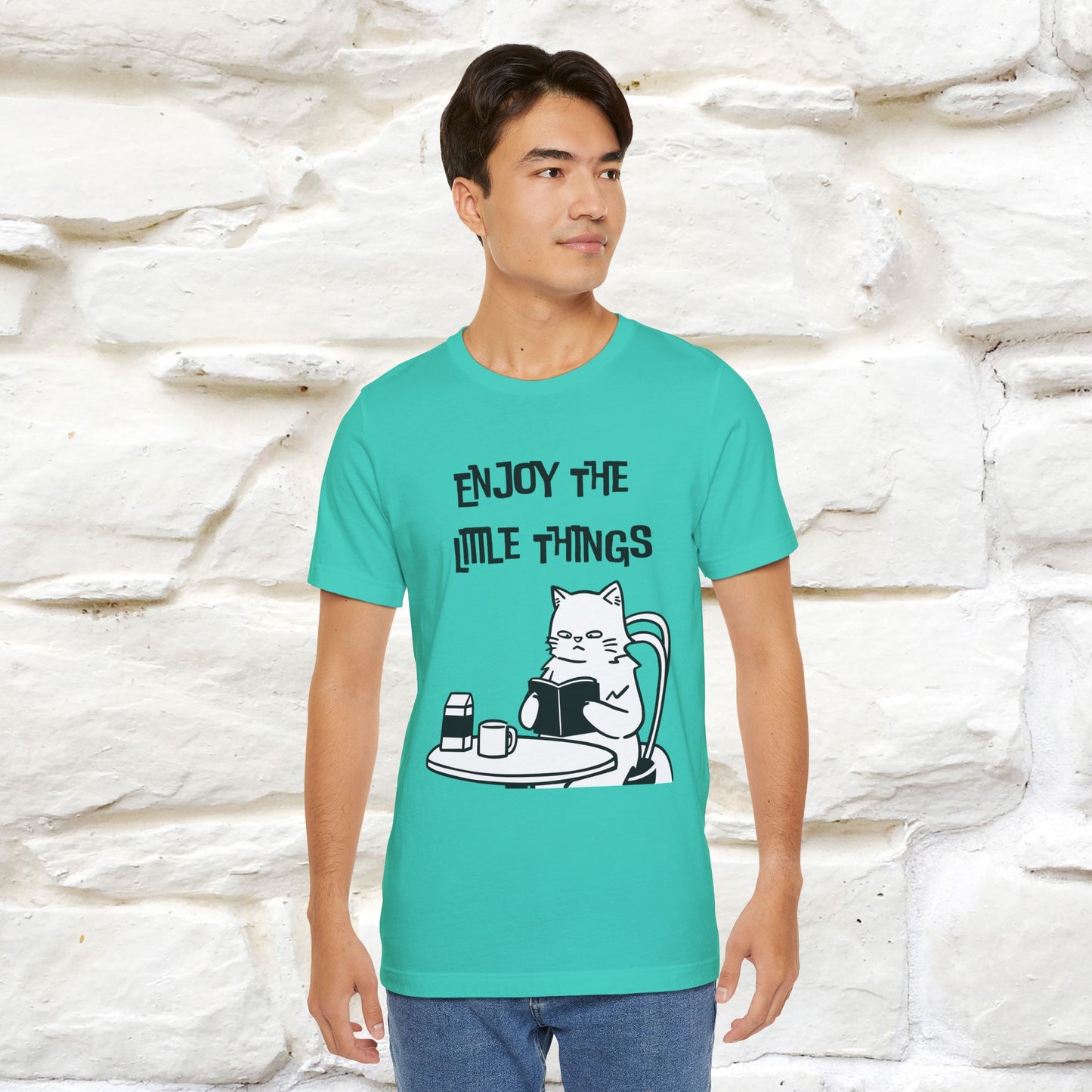 "Enjoy The Little Things." Cat T-Shirt | Nunu&Miao Studio