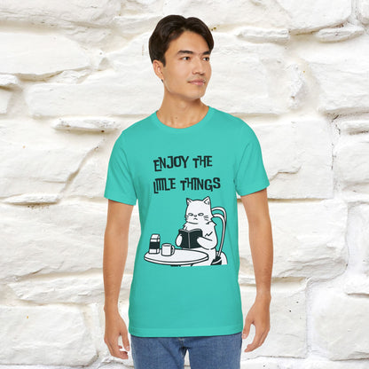 "Enjoy The Little Things." Cat T-Shirt | Nunu&Miao Studio