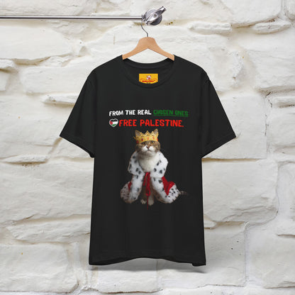 "From the real chosen ones  Free Palestine." Cat T-shirt |Nunu&Miao Studio - Nunu&Miao Studio